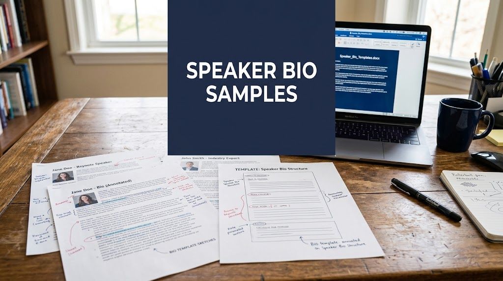 8 Speaker Bio Sample Templates for Authors in 2026 - Barker Books ...